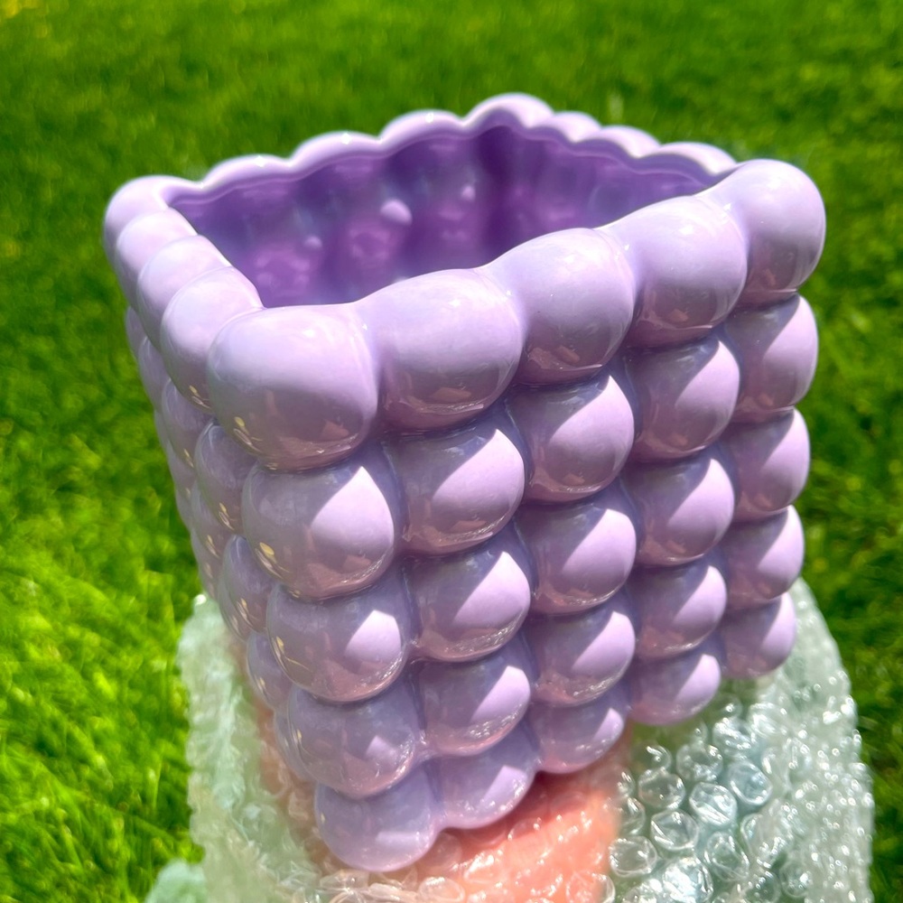 Vase / Planter - Bubble Retro Style